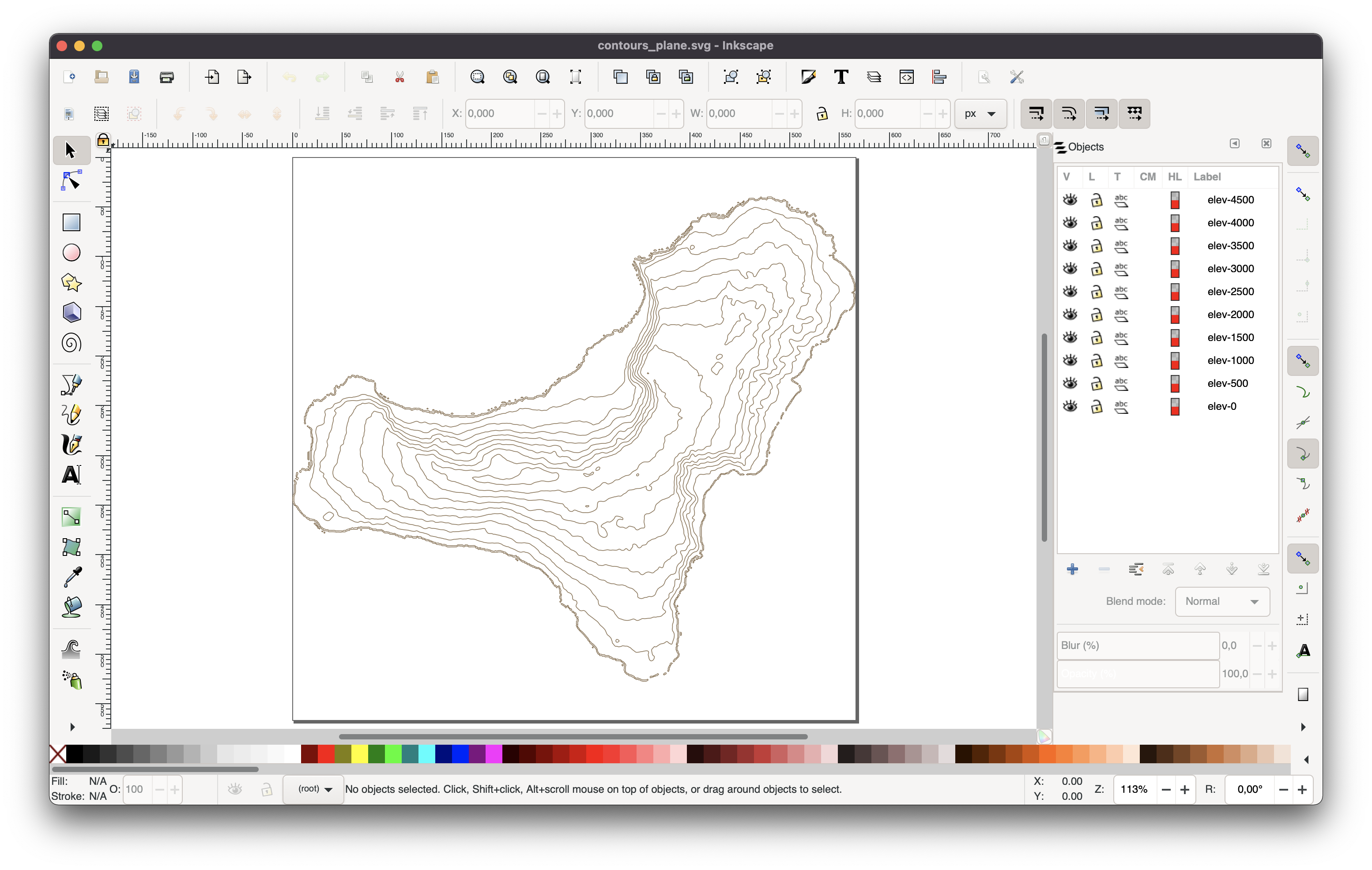 Contourlines Inkscape Original