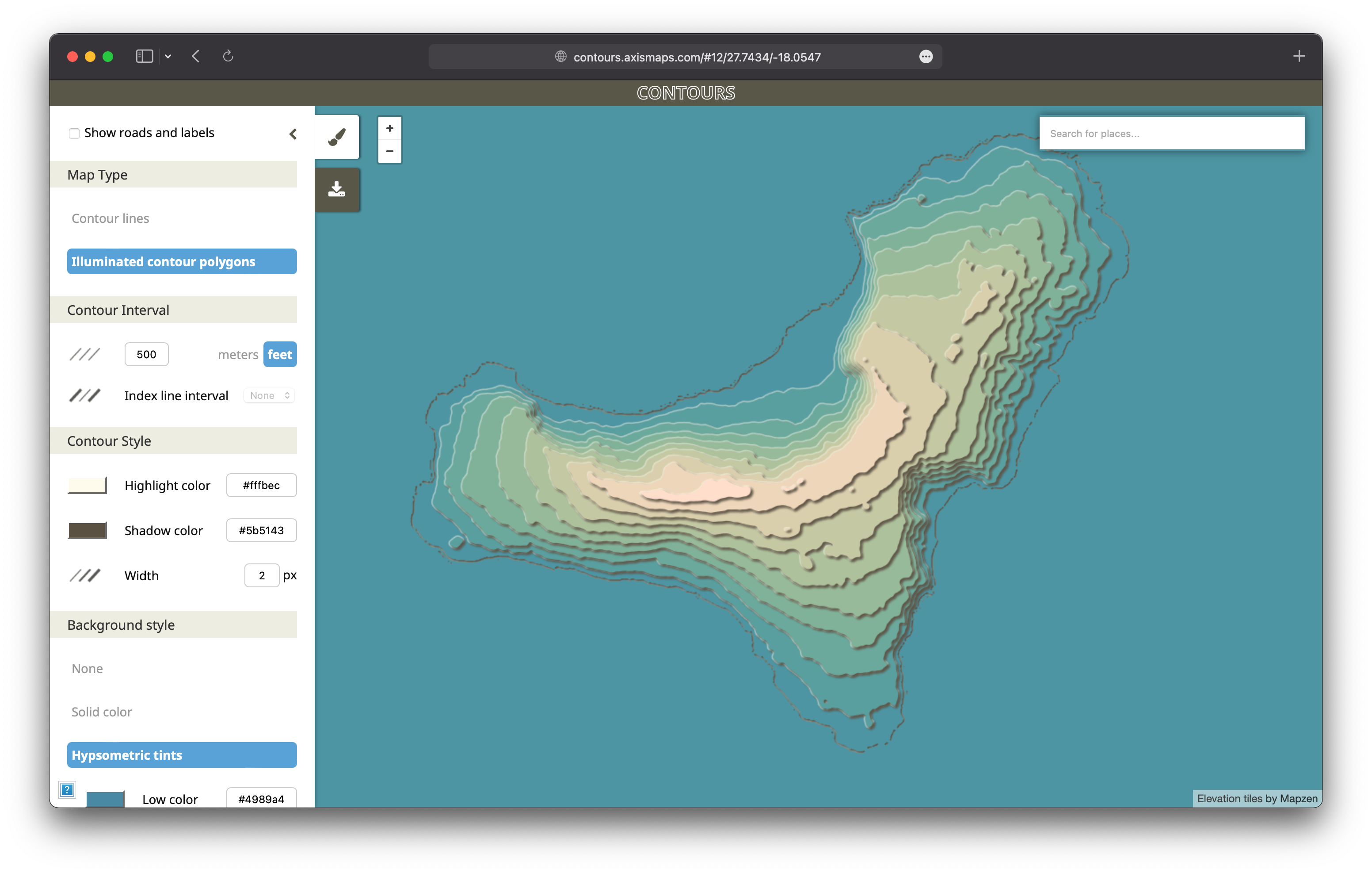 Contour Axismaps Preparation