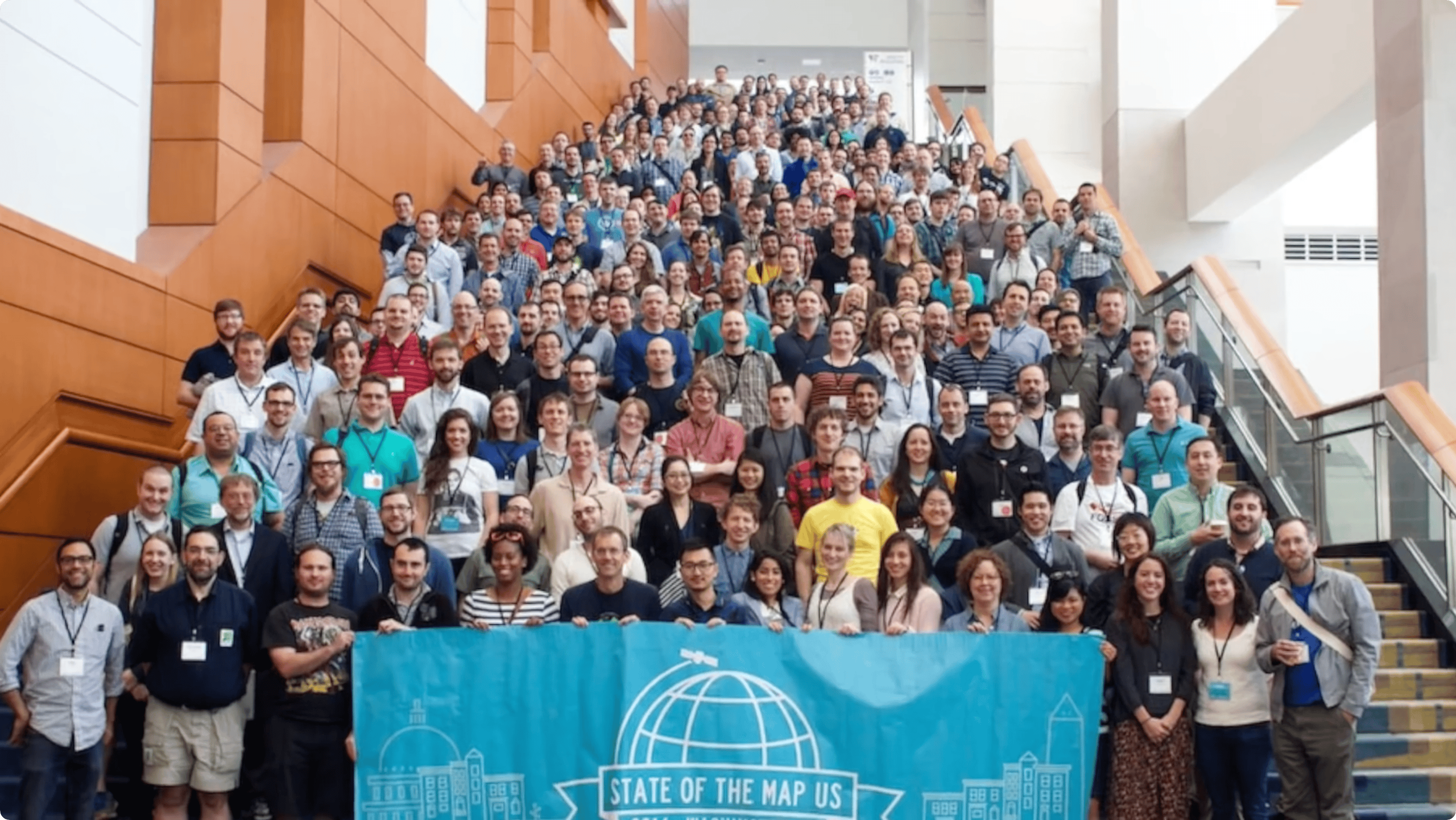 A group photo with participants of the SotM US conference